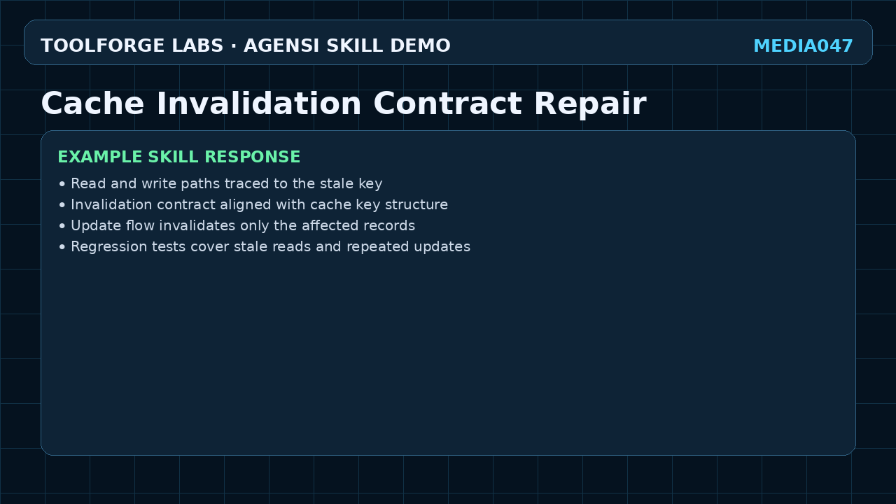 Cache Invalidation Contract Repair screenshot 3