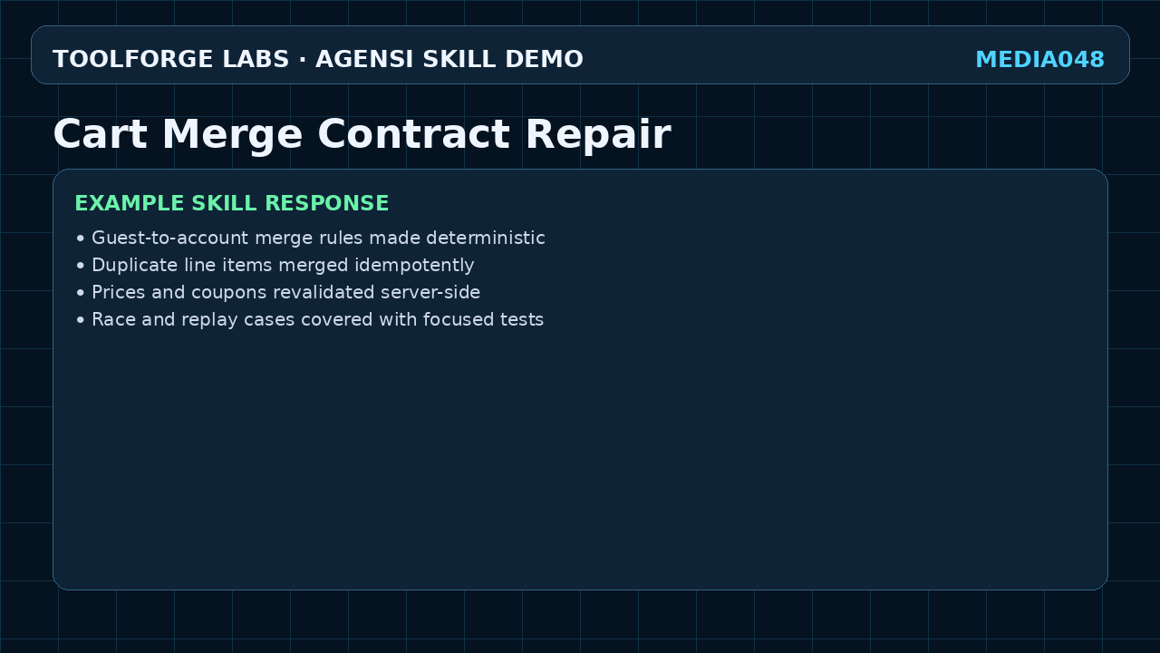 Cart Merge Contract Repair screenshot 3