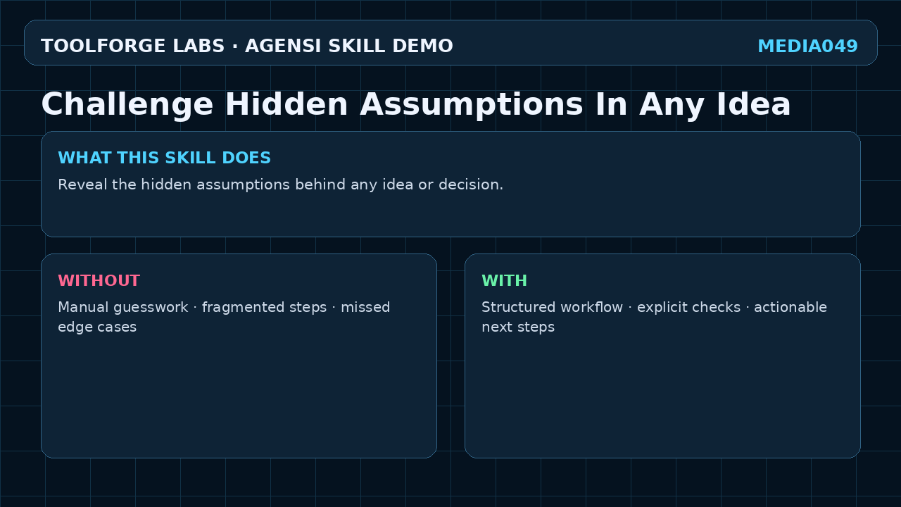 Challenge Hidden Assumptions In Any Idea screenshot 1