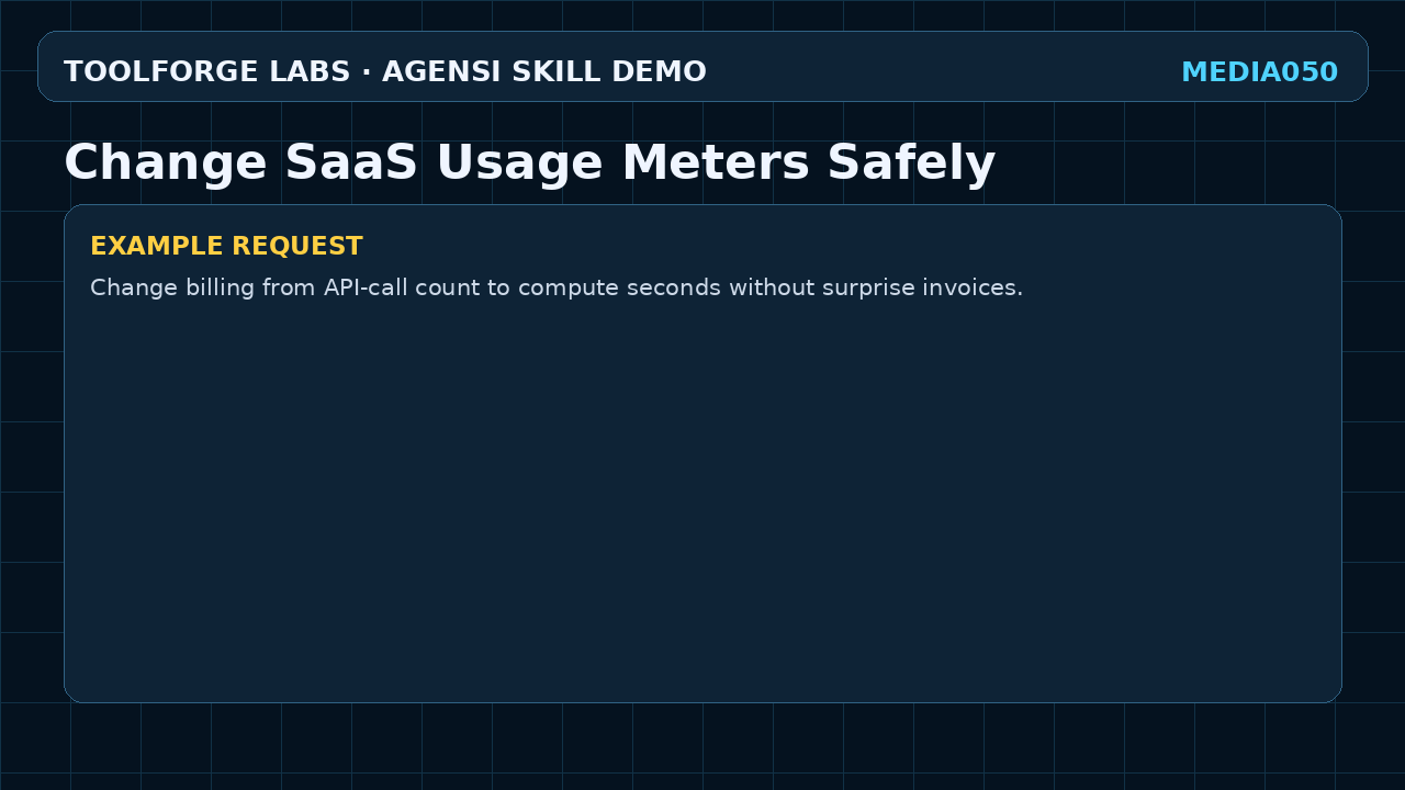 Change SaaS Usage Meters Safely screenshot 2