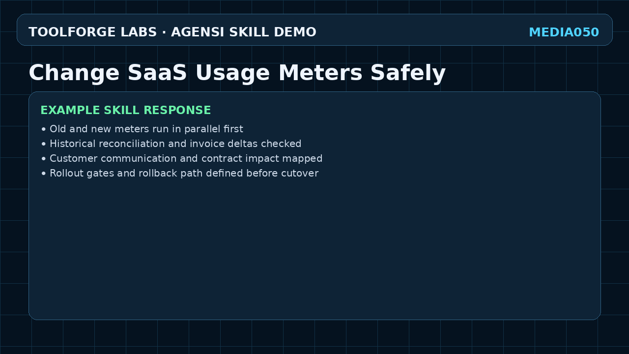 Change SaaS Usage Meters Safely screenshot 3
