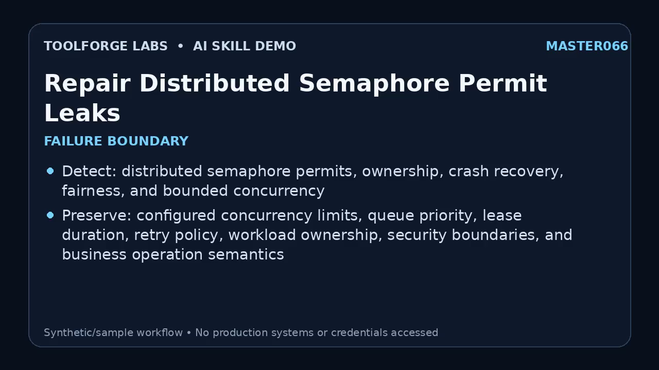 Repair Distributed Semaphore Permit Leaks screenshot 1