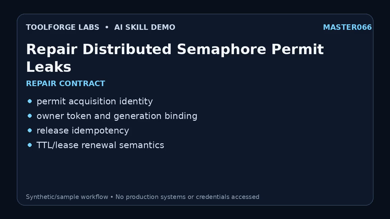 Repair Distributed Semaphore Permit Leaks screenshot 2