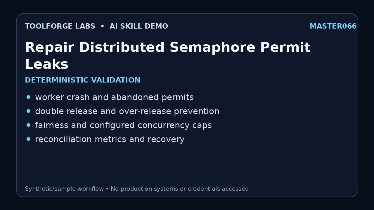 Repair Distributed Semaphore Permit Leaks screenshot 3