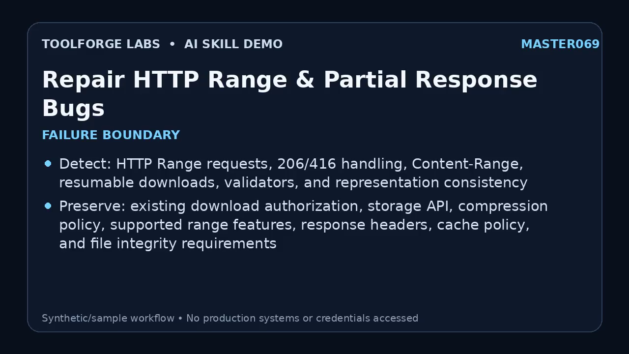 Repair HTTP Range & Partial Response Bugs screenshot 1
