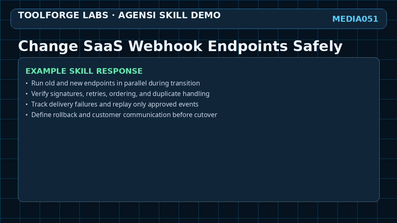 Change SaaS Webhook Endpoints Safely screenshot 3