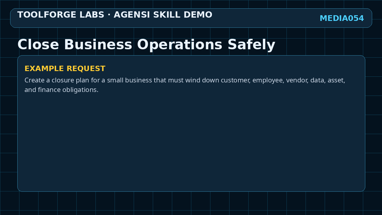Close Business Operations Safely screenshot 2