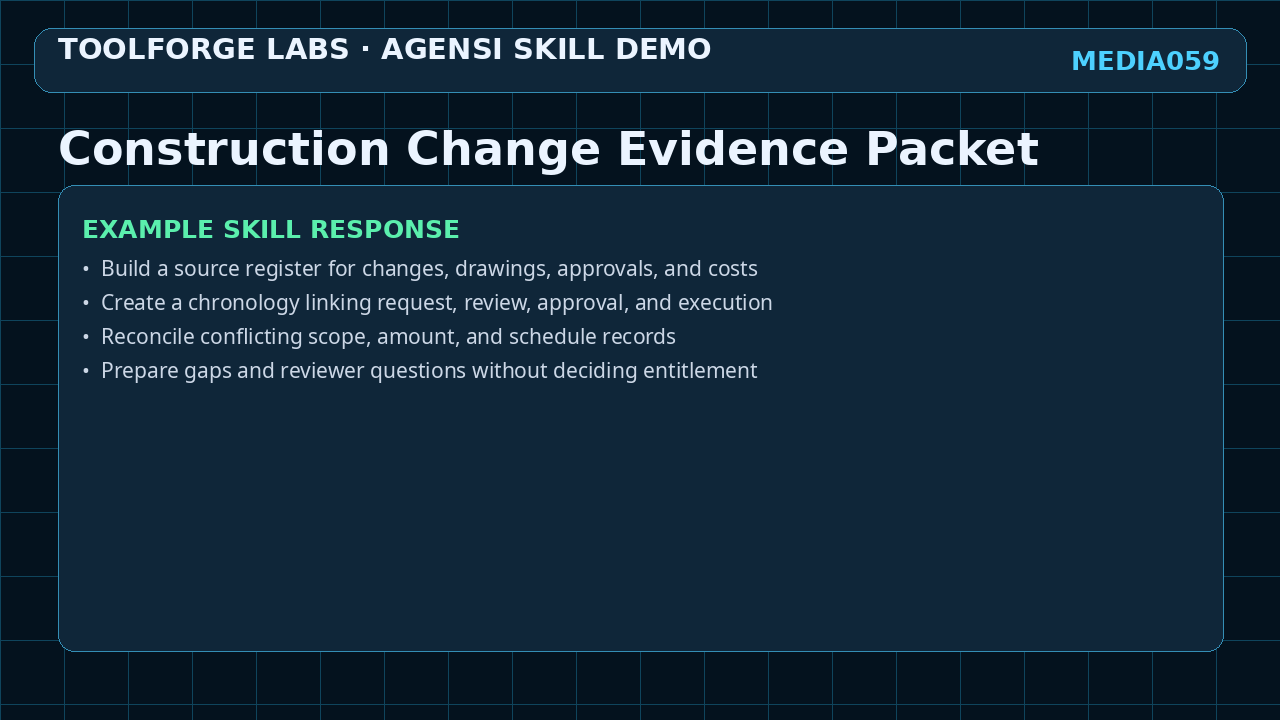 Construction Change Evidence Packet screenshot 3
