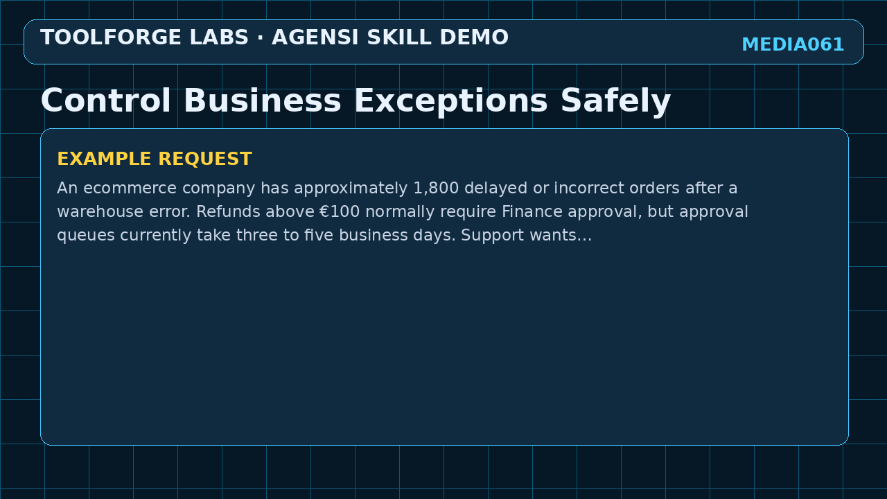 Control Business Exceptions Safely screenshot 2