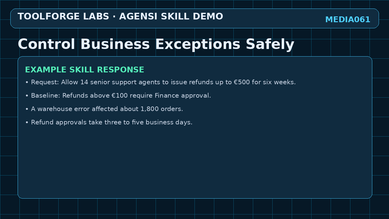 Control Business Exceptions Safely screenshot 3