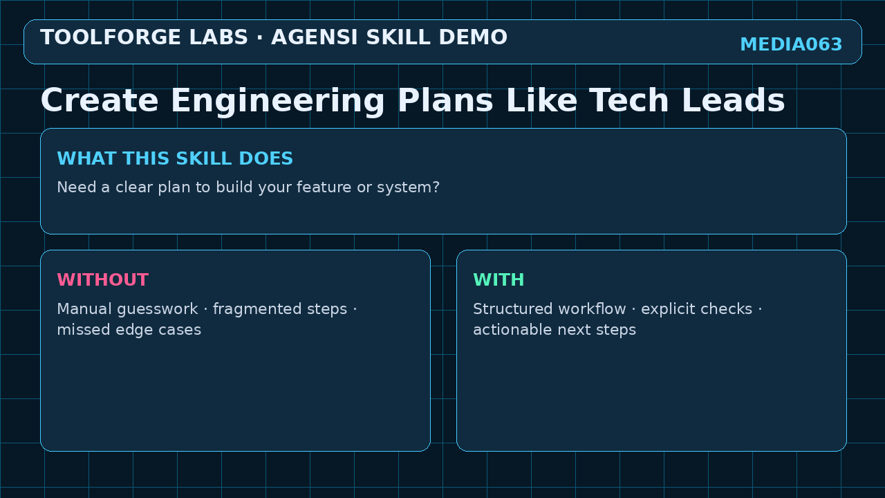 Create Engineering Plans Like Tech Leads screenshot 1