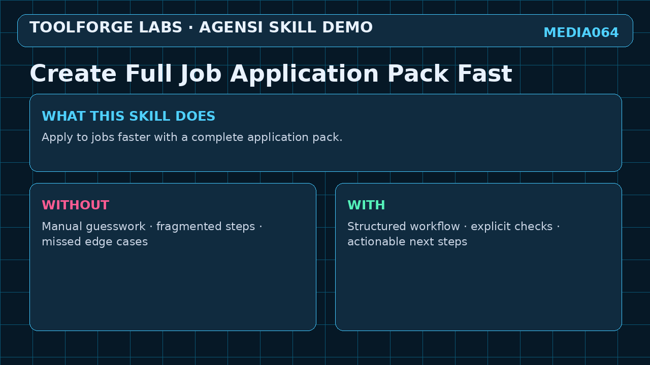 Create Full Job Application Pack Fast screenshot 1