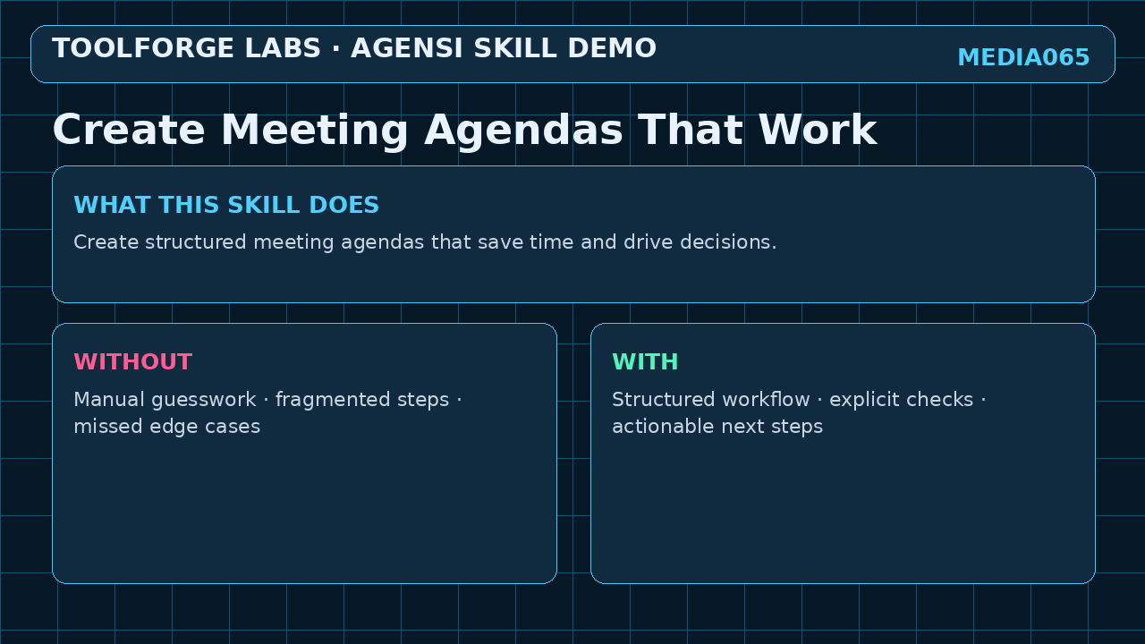 Create Meeting Agendas That Work screenshot 1