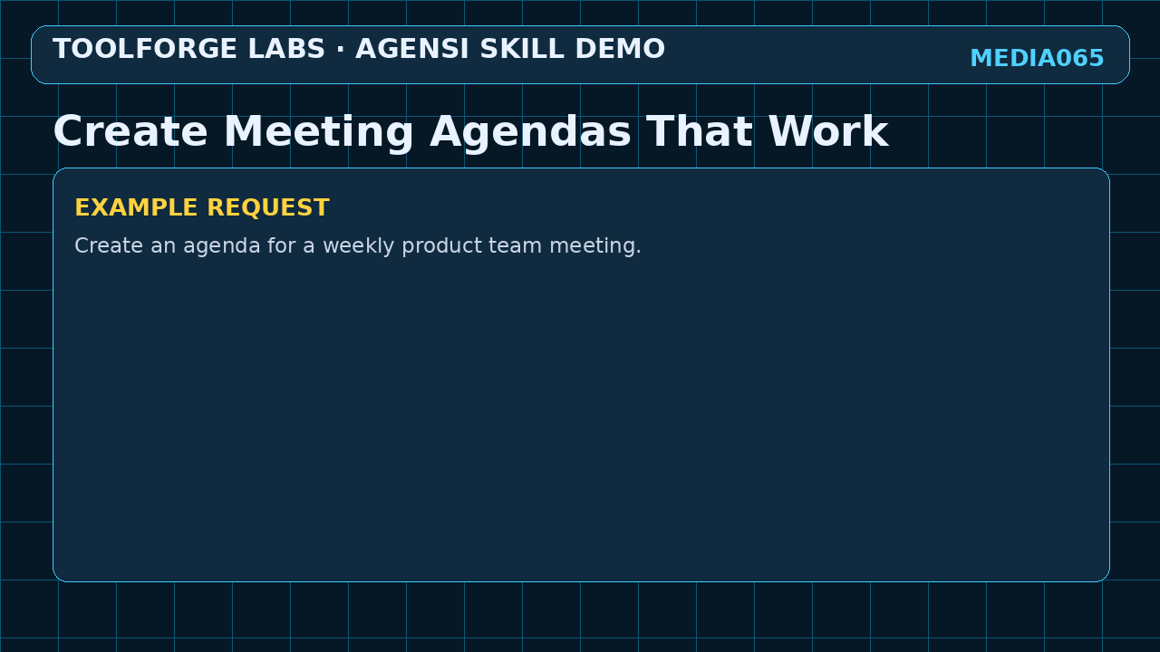 Create Meeting Agendas That Work screenshot 2