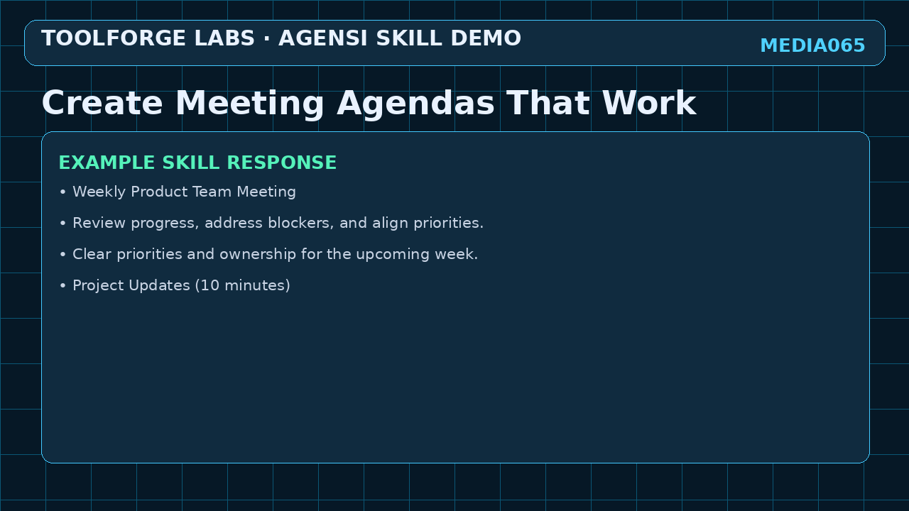 Create Meeting Agendas That Work screenshot 3
