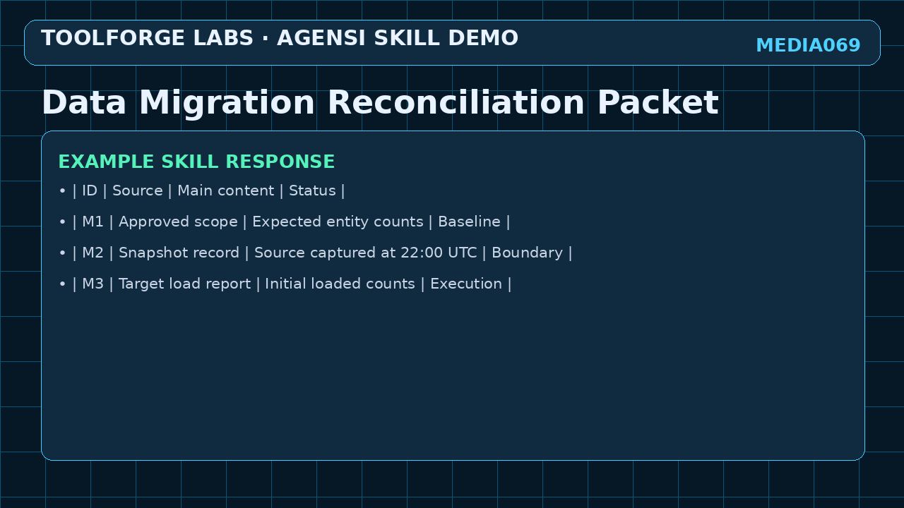 Data Migration Reconciliation Packet screenshot 3