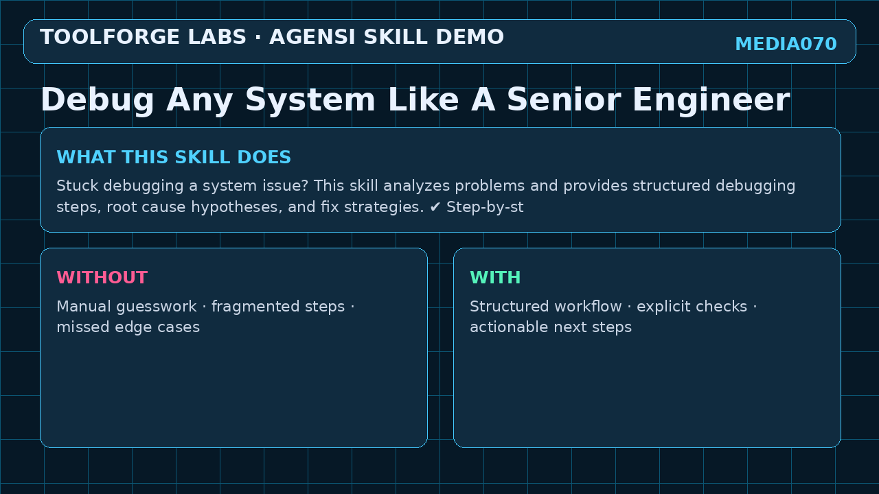 Debug Any System Like A Senior Engineer screenshot 1