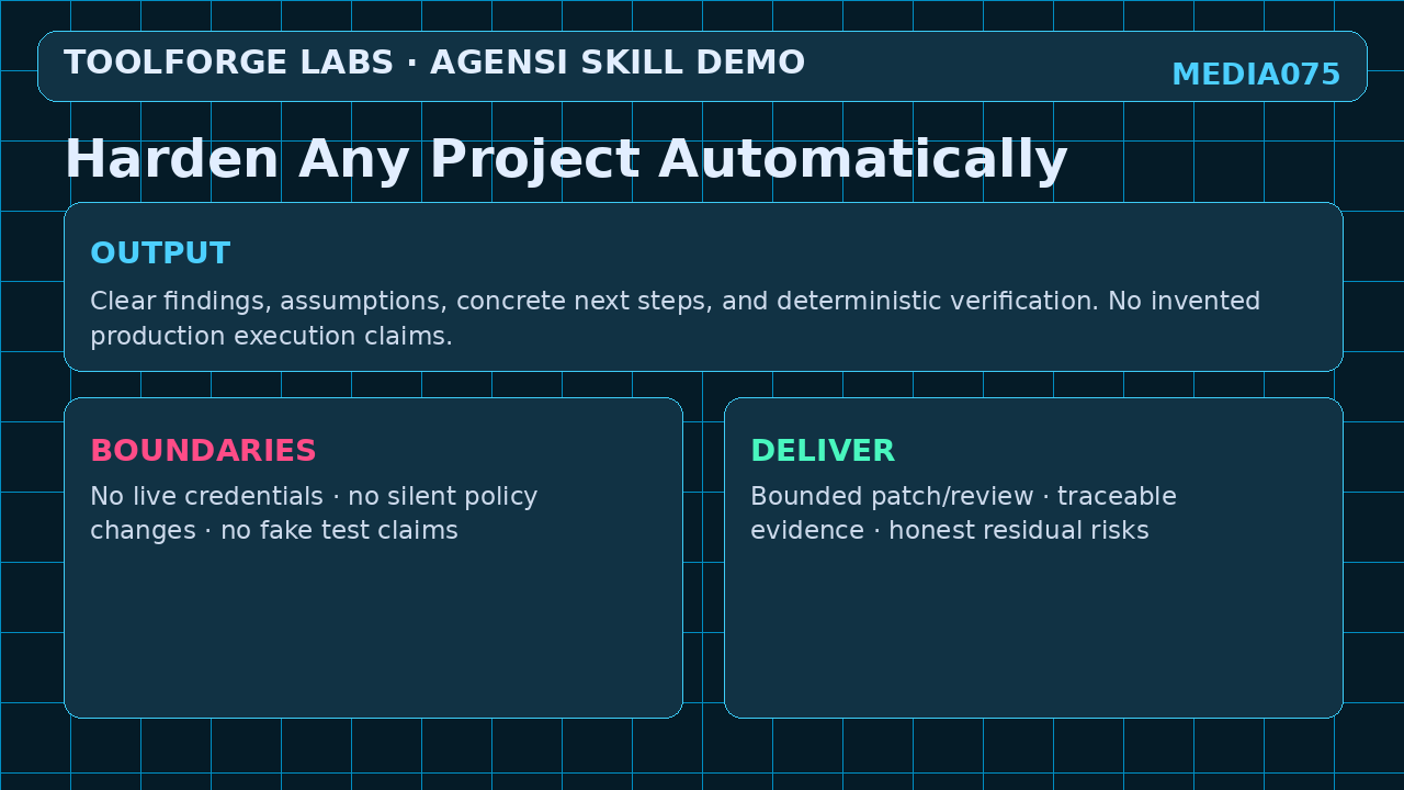 Harden Any Project Automatically screenshot 3