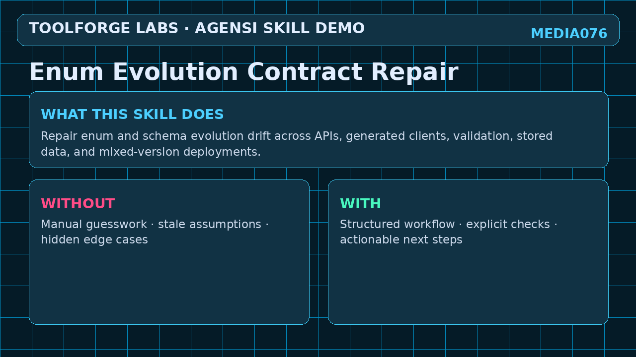 Enum Evolution Contract Repair screenshot 1