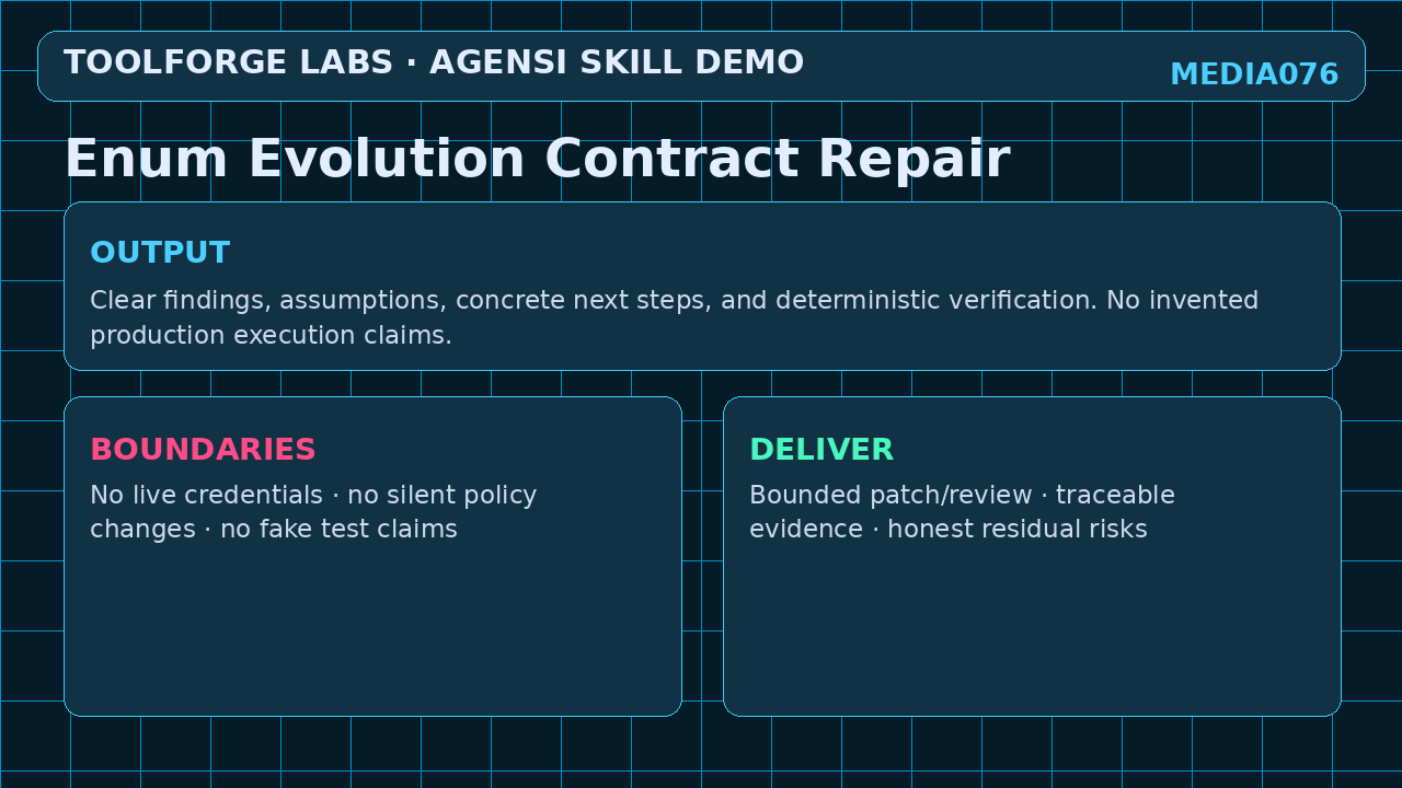 Enum Evolution Contract Repair screenshot 3