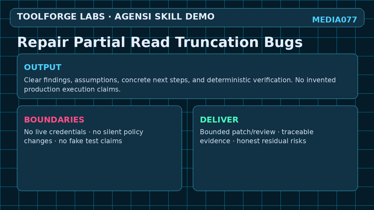 Repair Partial Read Truncation Bugs screenshot 3