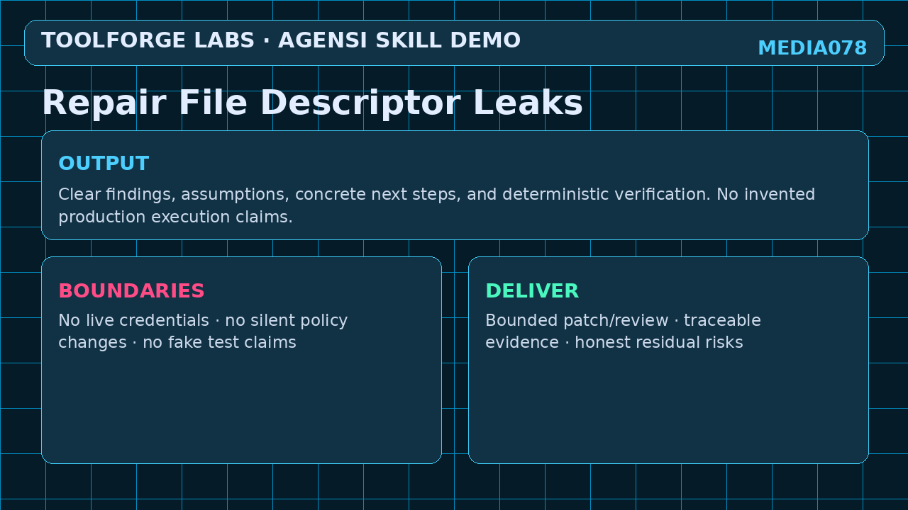 Repair File Descriptor Leaks screenshot 3