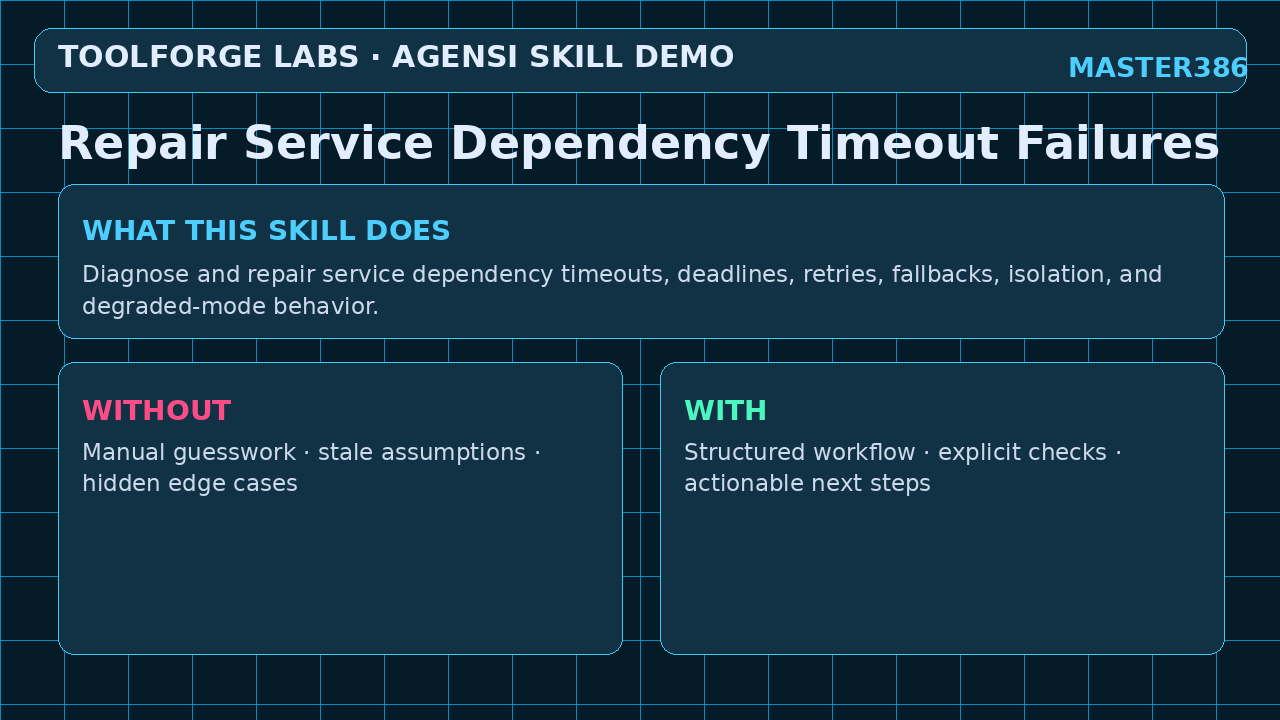 Repair Service Dependency Timeout Failures screenshot 1