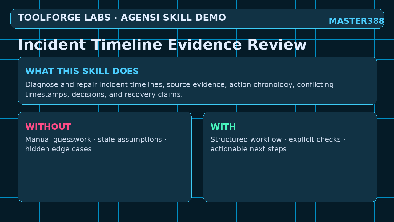 Incident Timeline Evidence Review screenshot 1