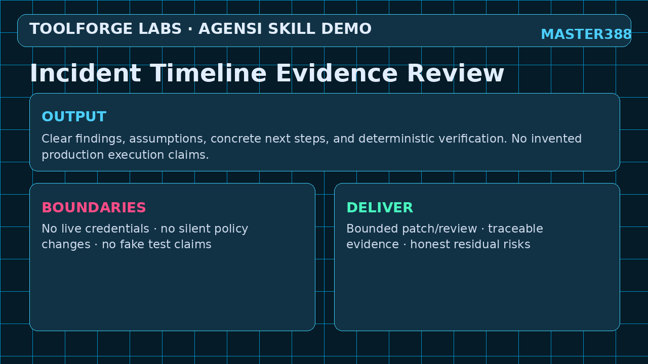 Incident Timeline Evidence Review screenshot 3