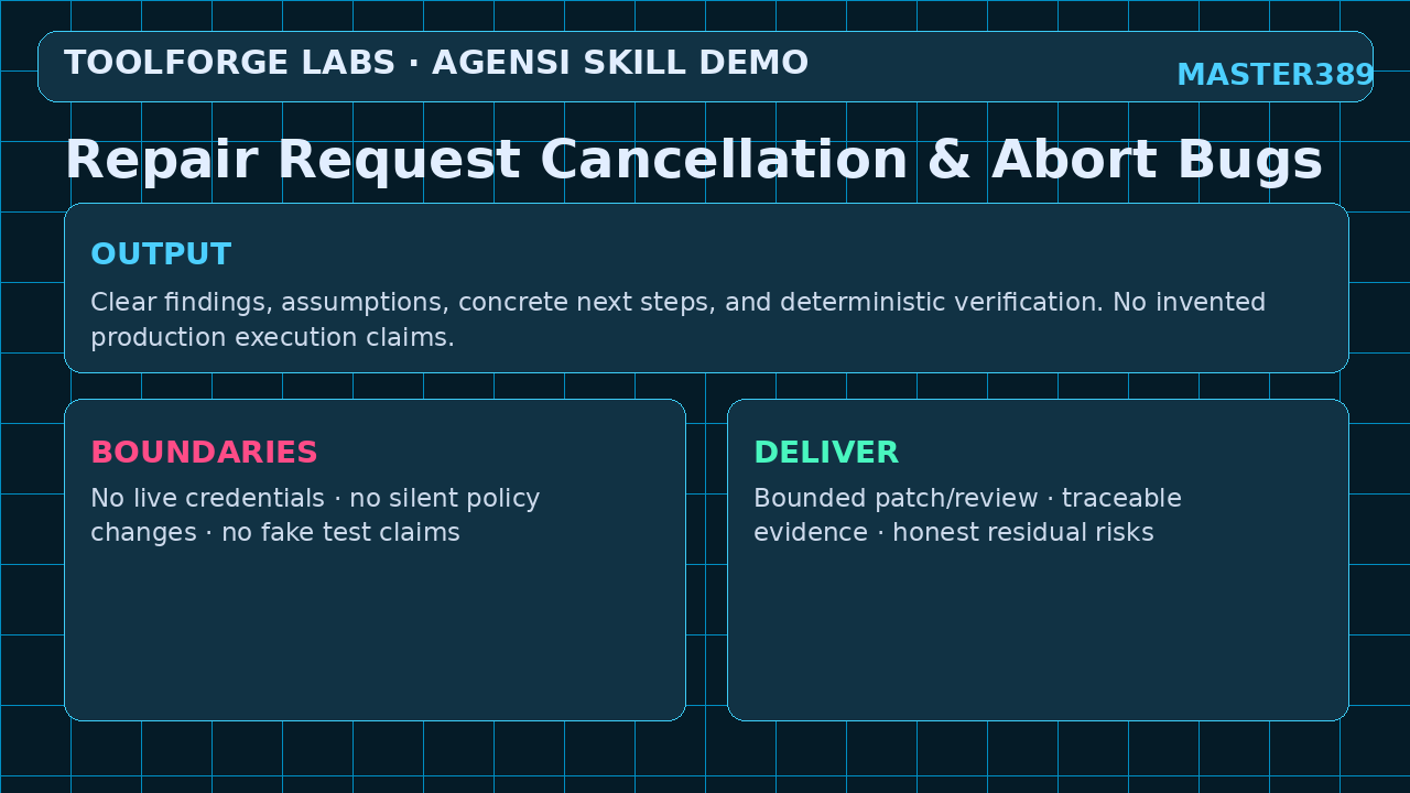 Repair Request Cancellation & Abort Bugs screenshot 3