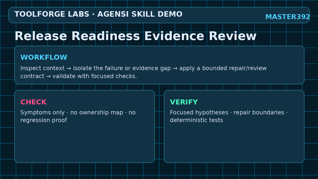 Release Readiness Evidence Review screenshot 2