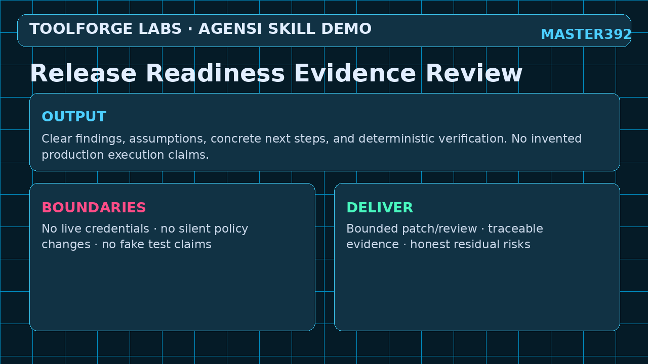 Release Readiness Evidence Review screenshot 3