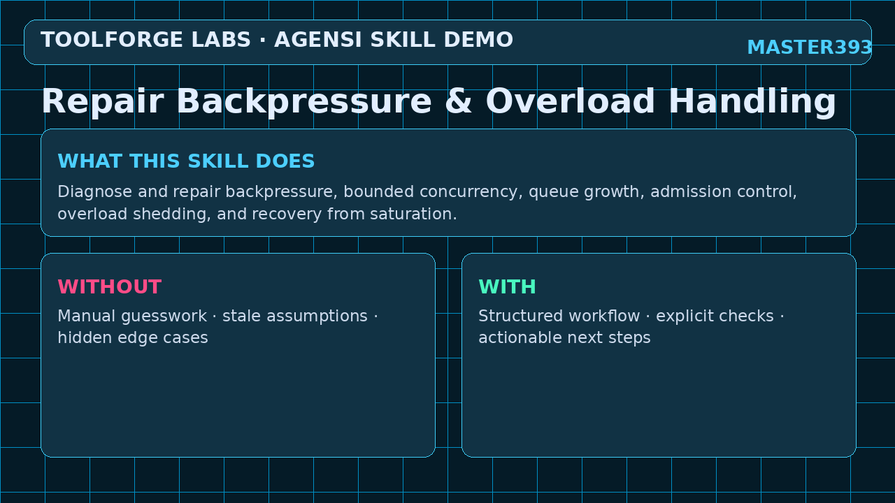 Repair Backpressure & Overload Handling screenshot 1