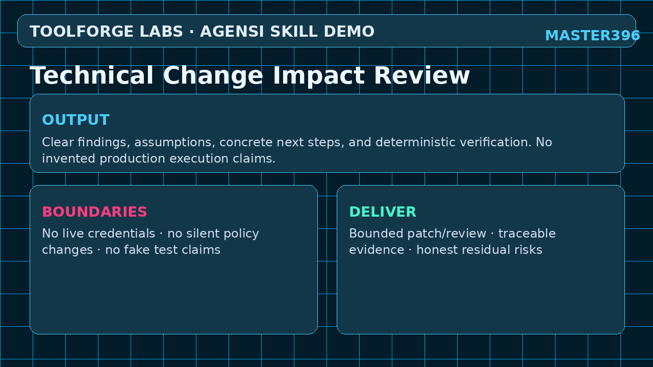 Technical Change Impact Review screenshot 3