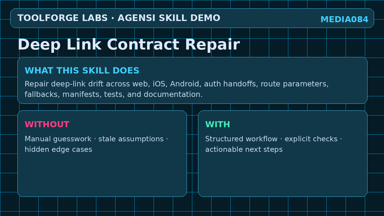 Deep Link Contract Repair screenshot 1