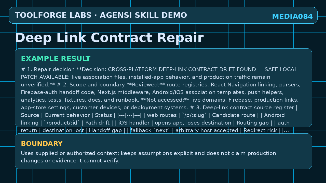 Deep Link Contract Repair screenshot 3