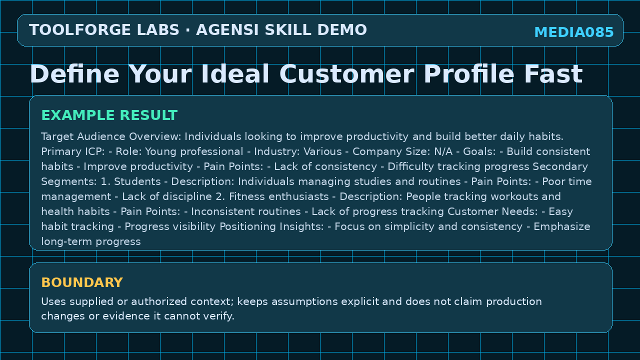 Define Your Ideal Customer Profile Fast screenshot 3
