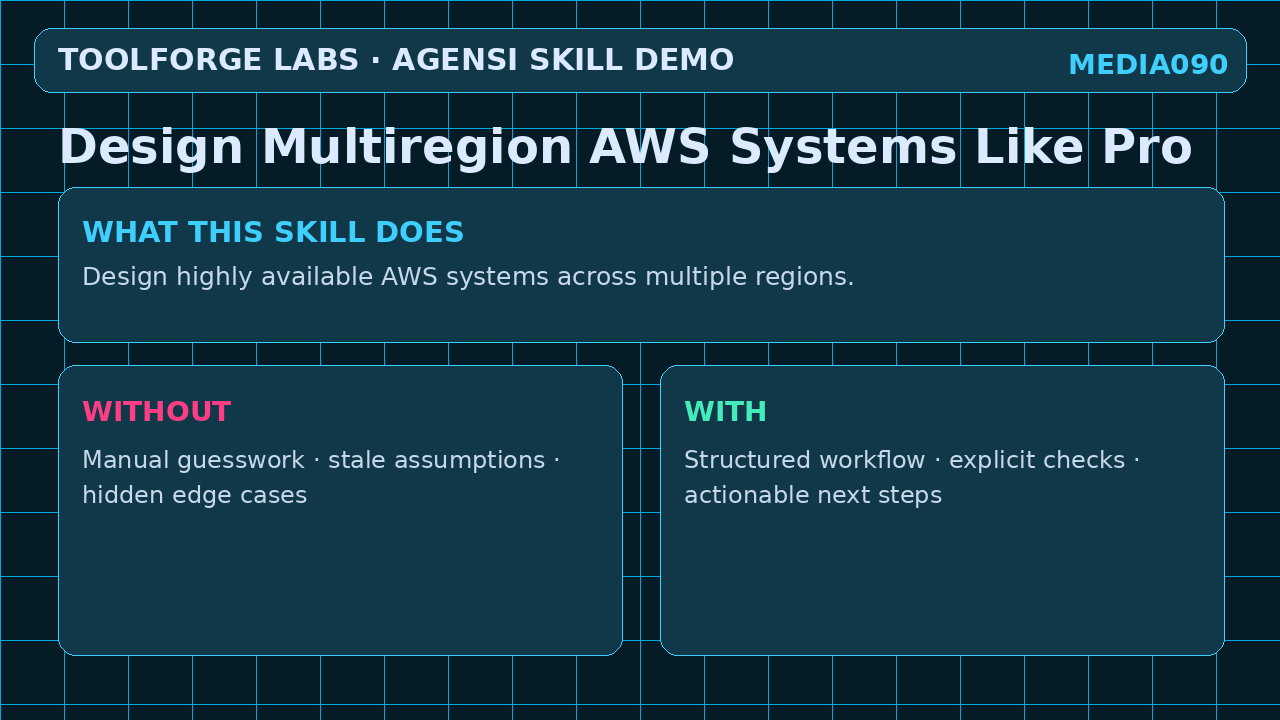 Design Multiregion AWS Systems Like Pro screenshot 1