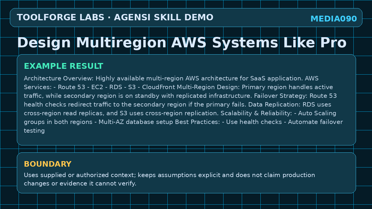 Design Multiregion AWS Systems Like Pro screenshot 3