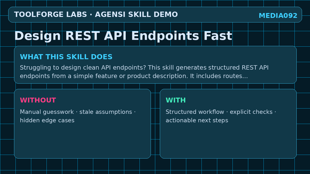 Design REST API Endpoints Fast screenshot 1