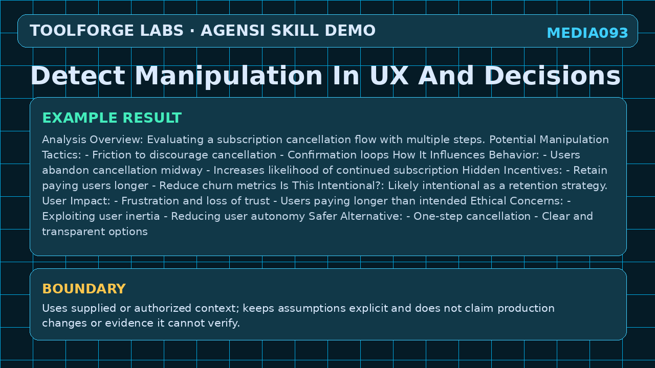 Detect Manipulation In UX And Decisions screenshot 3