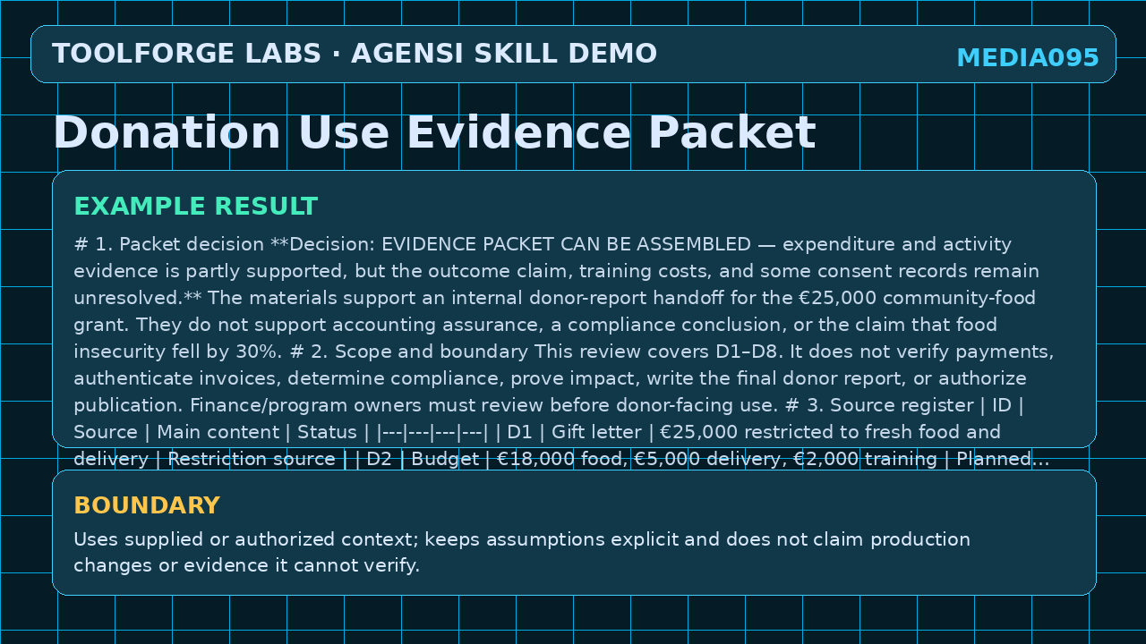 Donation Use Evidence Packet screenshot 3