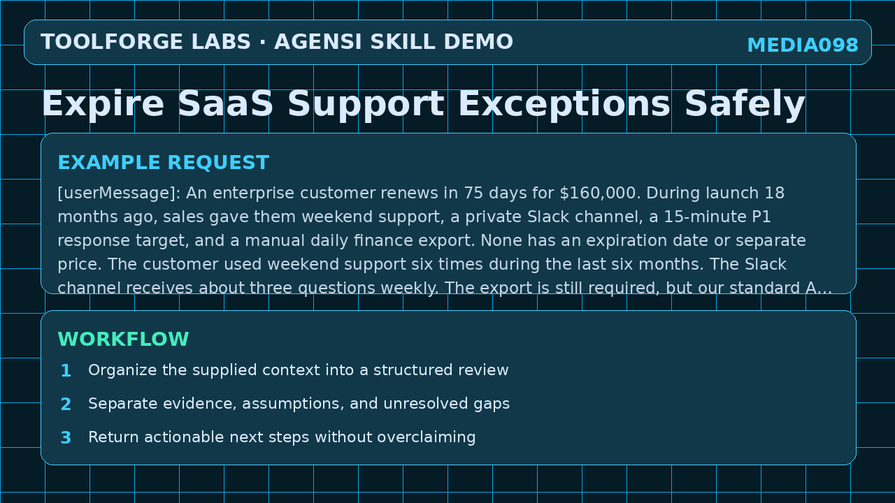 Expire SaaS Support Exceptions Safely screenshot 2