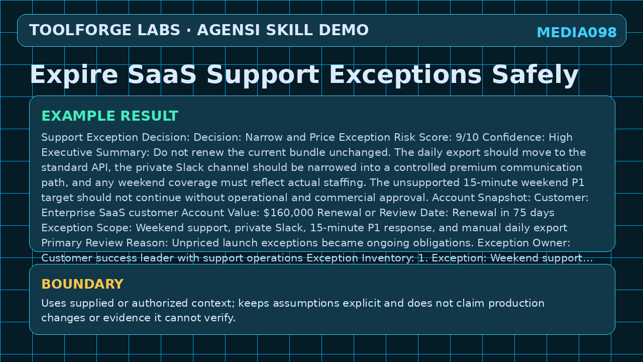 Expire SaaS Support Exceptions Safely screenshot 3