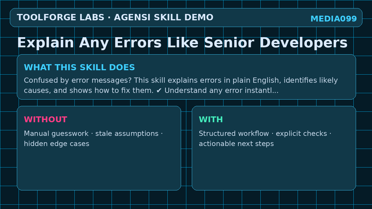 Explain Any Errors Like Senior Developers screenshot 1