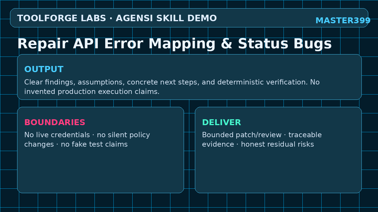 repair api error mapping status bugs screenshot 3