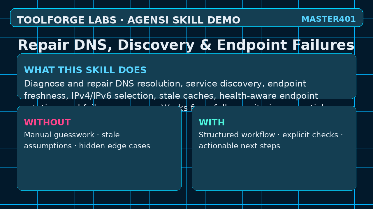 Repair DNS, Discovery & Endpoint Failures screenshot 1