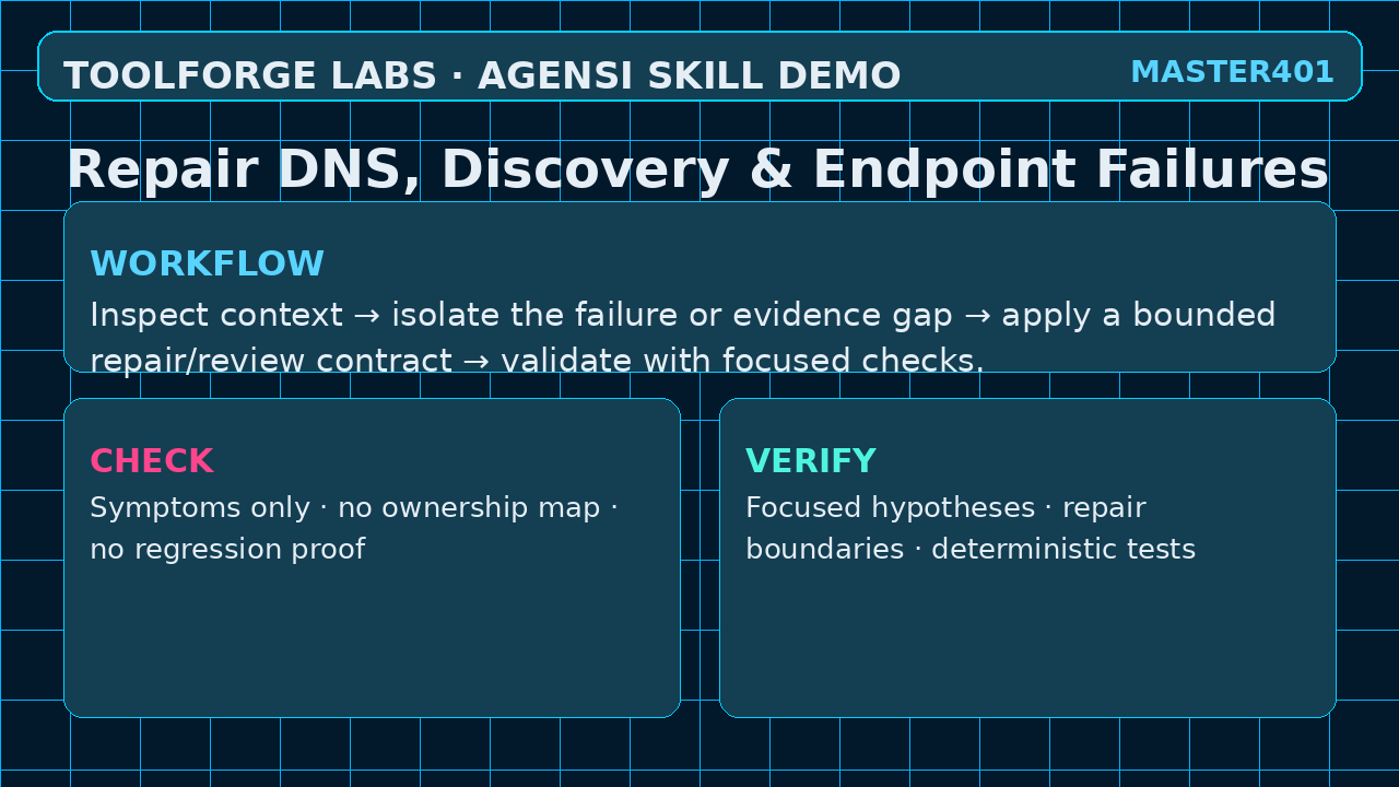 Repair DNS, Discovery & Endpoint Failures screenshot 2