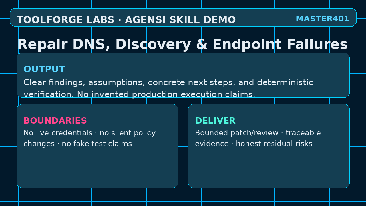 Repair DNS, Discovery & Endpoint Failures screenshot 3