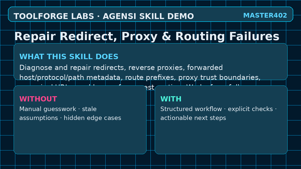 Repair Redirect, Proxy & Routing Failures screenshot 1